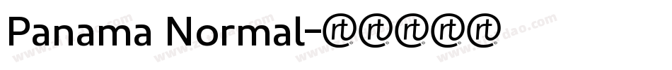 Panama Normal字体转换